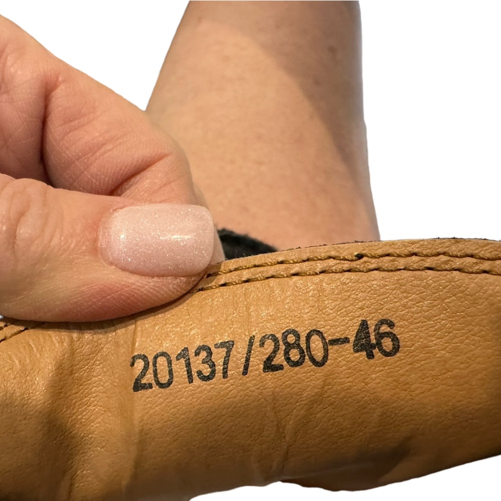 Go Tour black mens leather loafer casual slip on business casual euro 46 us 12.5 - Picture 6 of 6